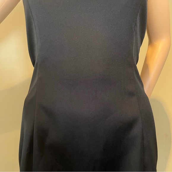 90s Black Satin Express Halter LBD Mini - Picture 7 of 11